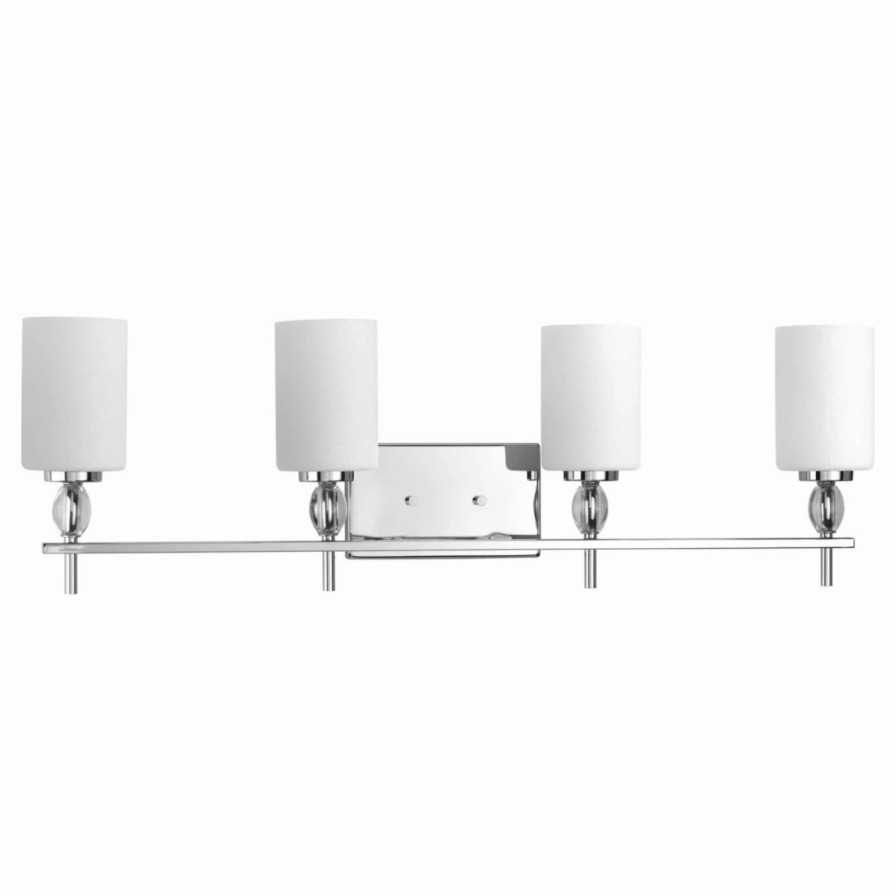 * | Best Reviews Of Modern / Contemporary Progress Lighting Status 4 Light Bathroom Vanity Light