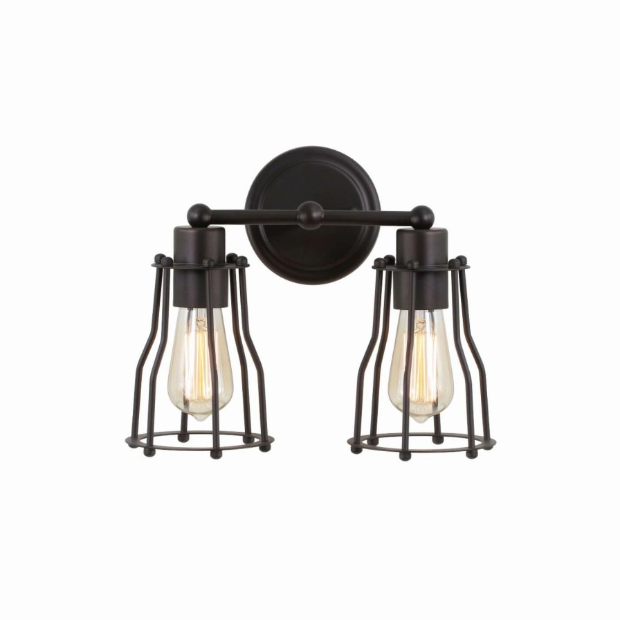 * | Cheap Industrial Jonathan Y Florence 2 Light Vanity Light