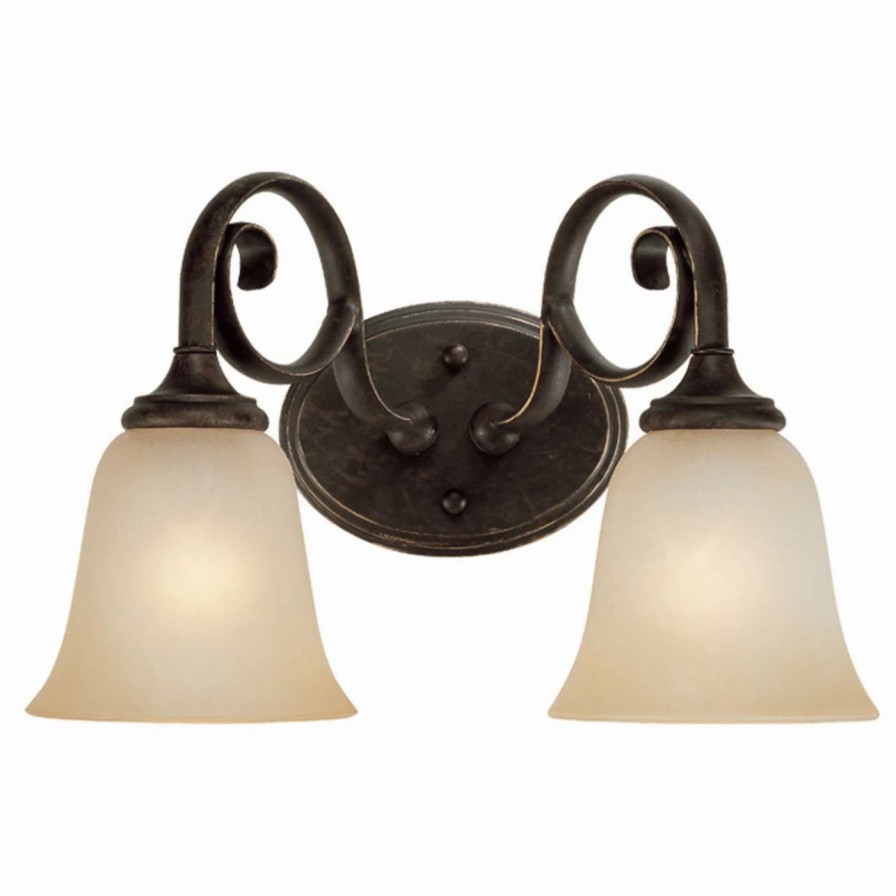 * | Budget Jeremiah Traditional Craftmade Barrett Place 24202 2 Light Bathroom Vanity Light