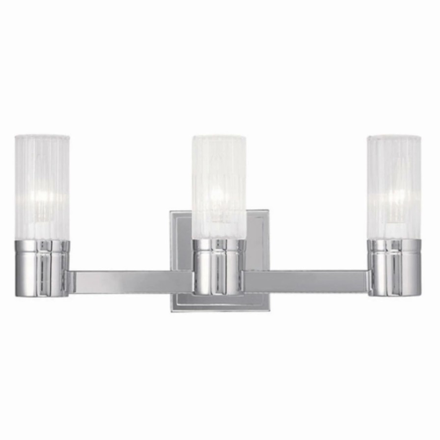 * | Brand New Modern / Contemporary Livex Lighting Midtown 50683 3 Light Bathroom Vanity Light