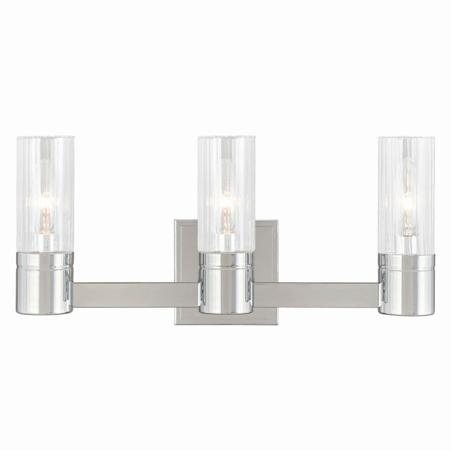 * | Brand New Modern / Contemporary Livex Lighting Midtown 50683 3 Light Bathroom Vanity Light