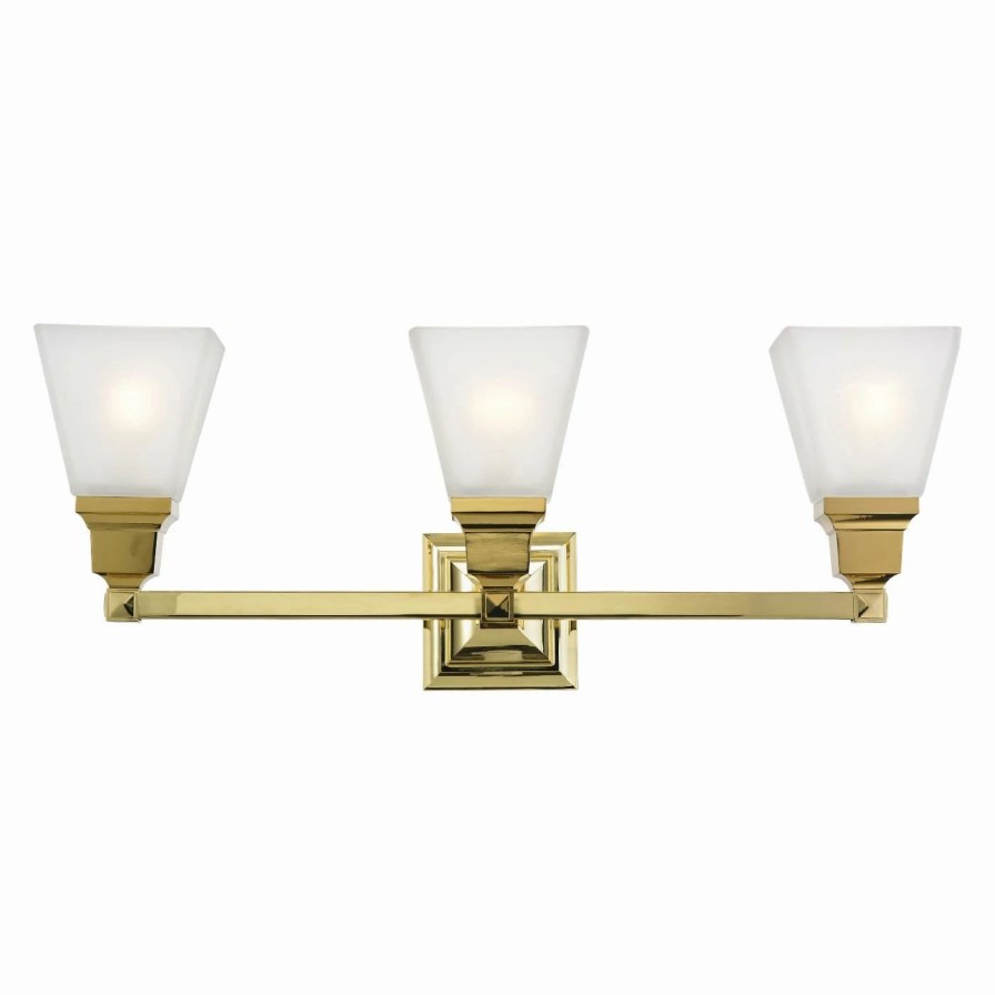 * | Coupon Traditional Livex Lighting Mission 1033 3 Light Bathroom Vanity Light