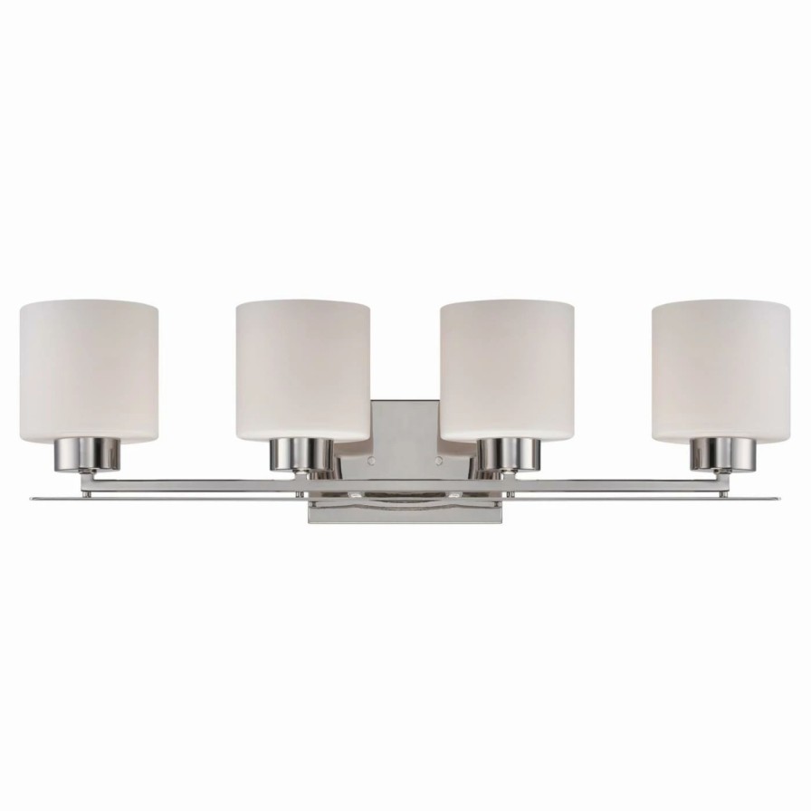 * | Cheap Modern / Contemporary Nuvo 60/5 Parallel 4 Light Bathroom Vanity Light