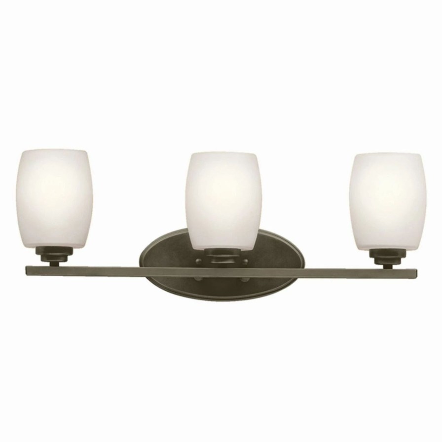 * | Cheapest Transitional Kichler Eileen 5098L18 Bathroom Vanity Light