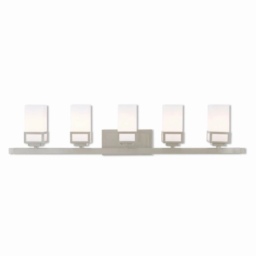 * | New Modern / Contemporary Livex Lighting Harding 5 Light Bathroom Vanity Light