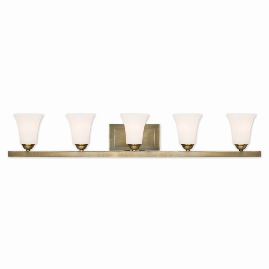 * | Top 10 Transitional Livex Lighting 6485 Ridgedale 5 Light Bathroom Vanity Light