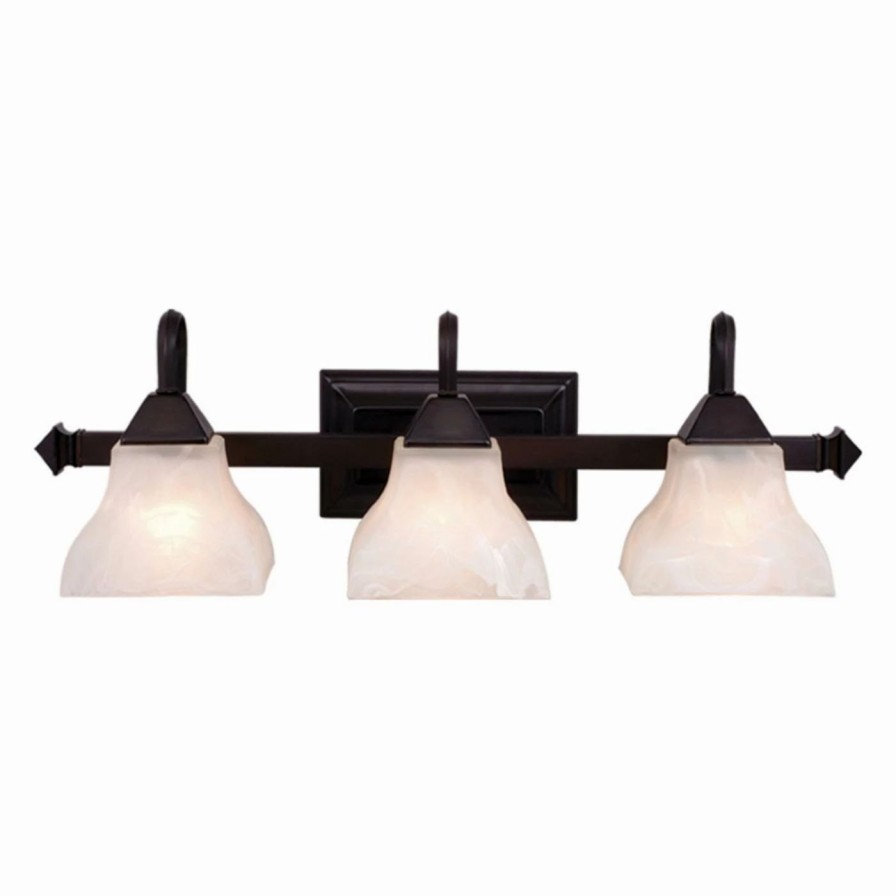 * | Discount Industrial Vaxcel Lighting Cardiff Vl26303Obb 3 Light Bathroom Vanity Light