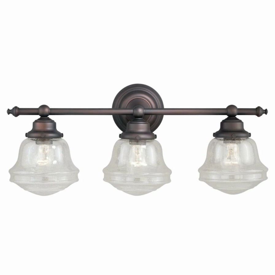 * | New Industrial Vaxcel Huntley W0190 3 Light Bathroom Vanity Light