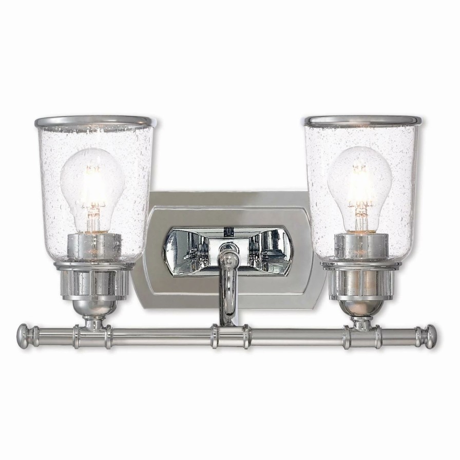 * | Best Reviews Of Transitional Livex Lighting Lawrenceville 2 Light Bathroom Vanity Light