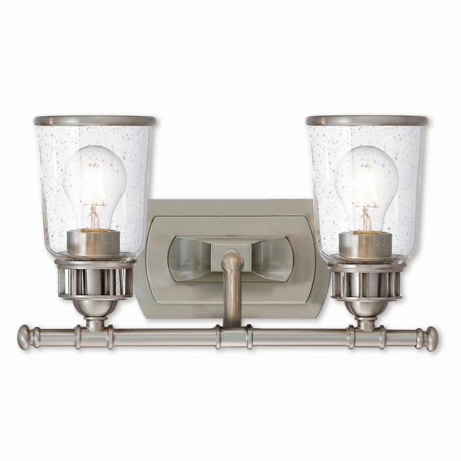 * | Best Reviews Of Transitional Livex Lighting Lawrenceville 2 Light Bathroom Vanity Light