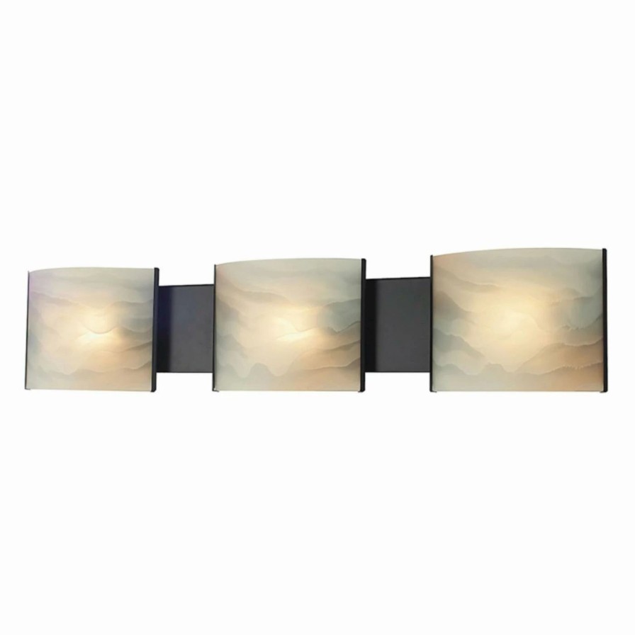 * | Best Reviews Of Modern / Contemporary Elk Lighting Pannelli 3 Light Bathroom Vanity Light