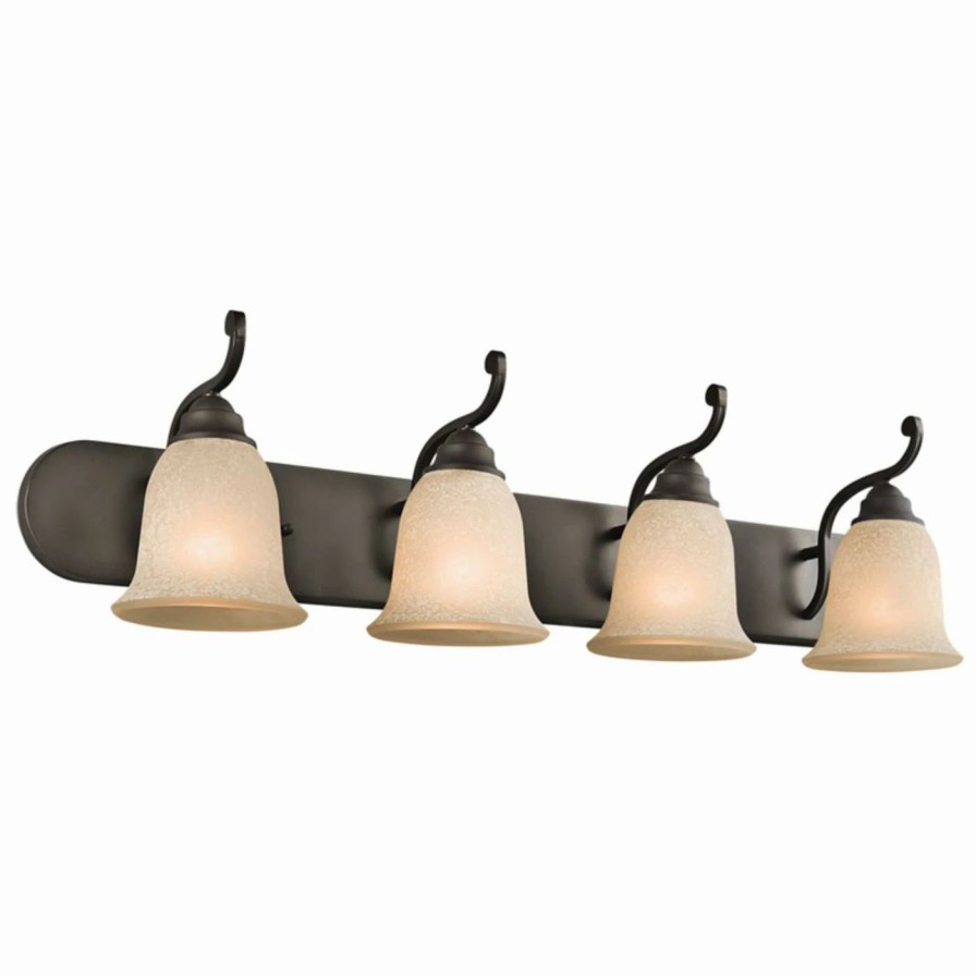 * | Hot Sale Transitional Kichler Camerena 45424 4 Light Bathroom Vanity Light