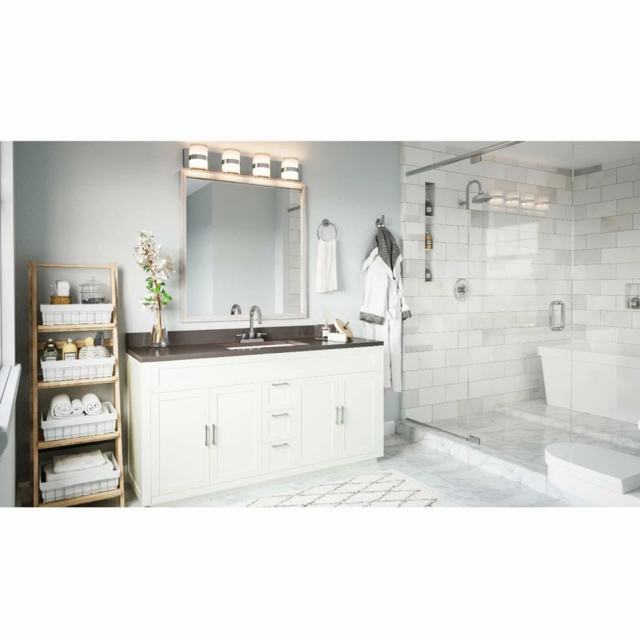 * | Budget Transitional Design House Haswell 4 Light Led Bathroom Vanity Light