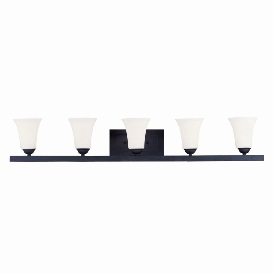 * | Wholesale Livex Lighting Transitional Livex Ridgedale 6485-04 5-Light Bath Light In Black