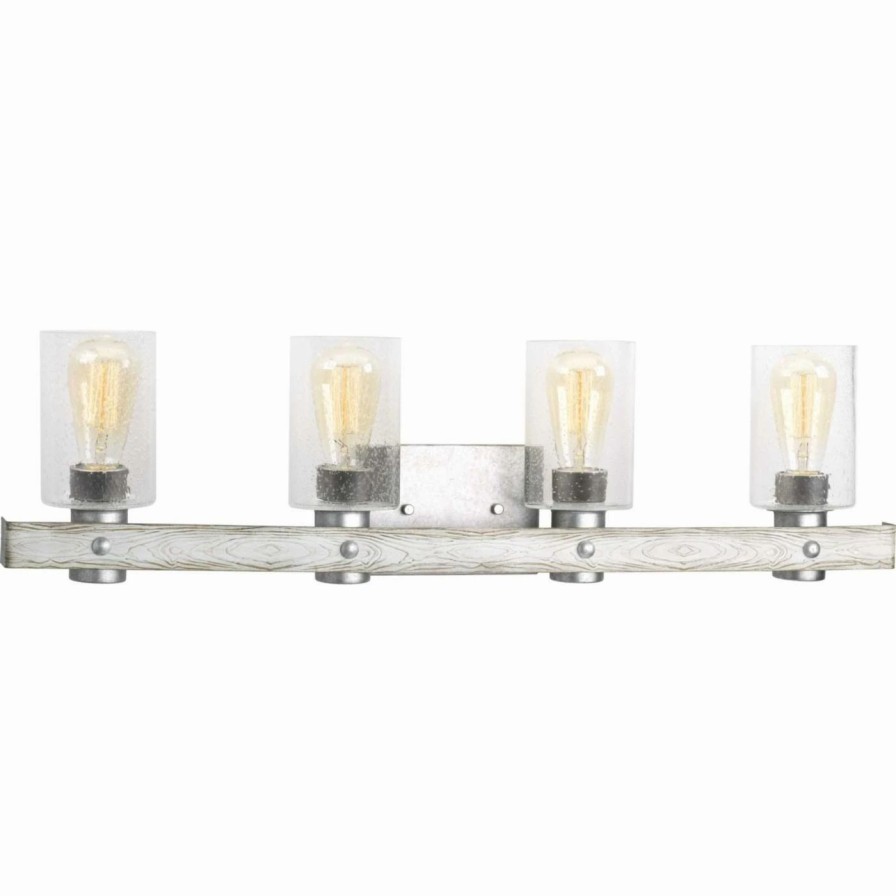 * | Budget Farmhouse / Cottage Progress Lighting Gulliver 4 Light Bathroom Vanity Light