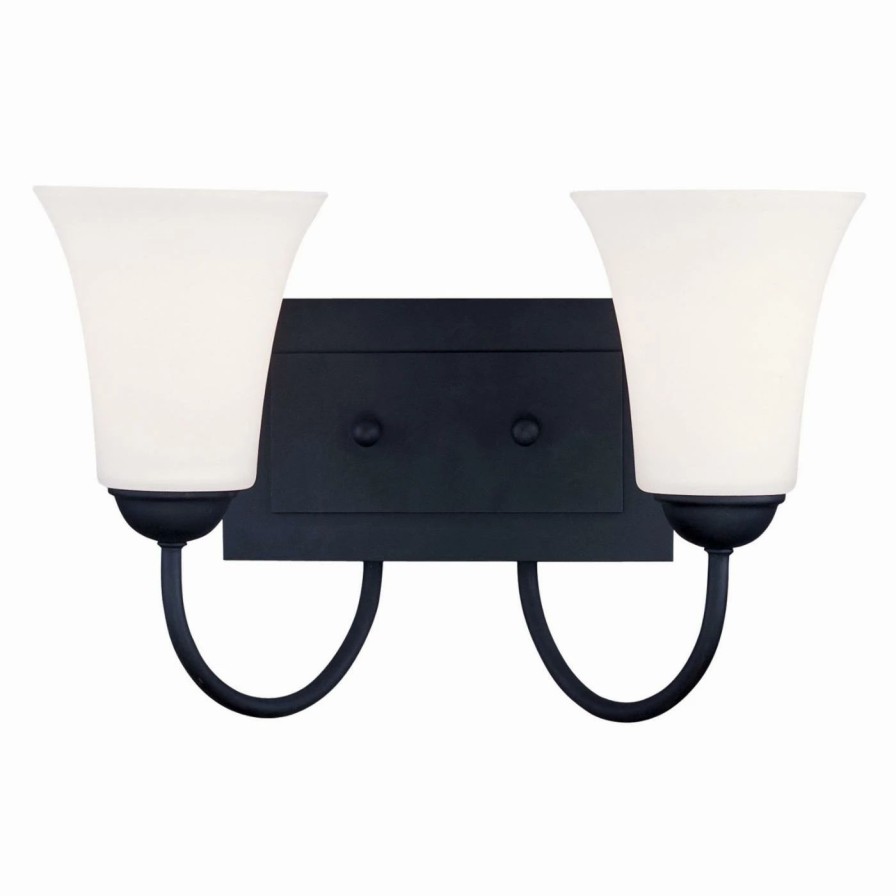 * | Cheapest Livex Lighting Transitional Livex Ridgedale 6482-04 2-Light Bath Light In Black