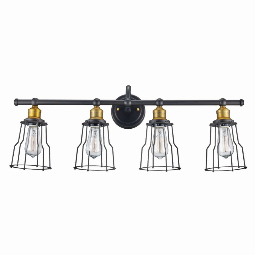 * | Best Deal Industrial Trans Globe Lighting Constitution 70814 Rob Bathroom Vanity Light