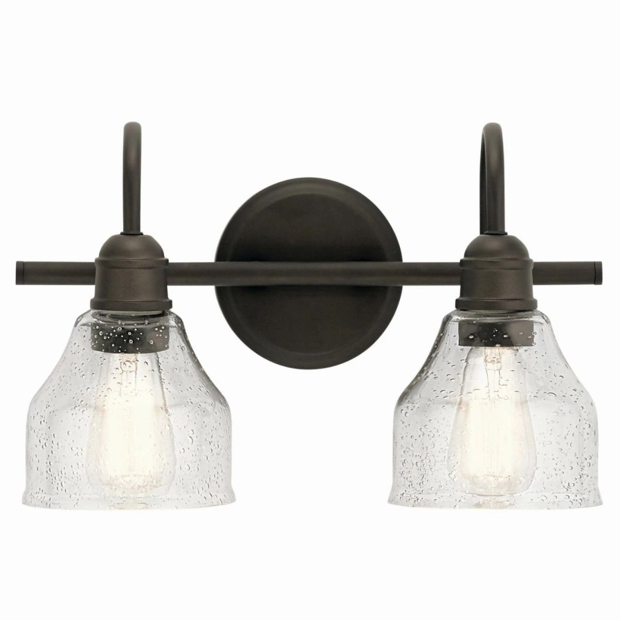 * | Flash Sale Transitional Kichler Avery 2 Light Bathroom Vanity Light