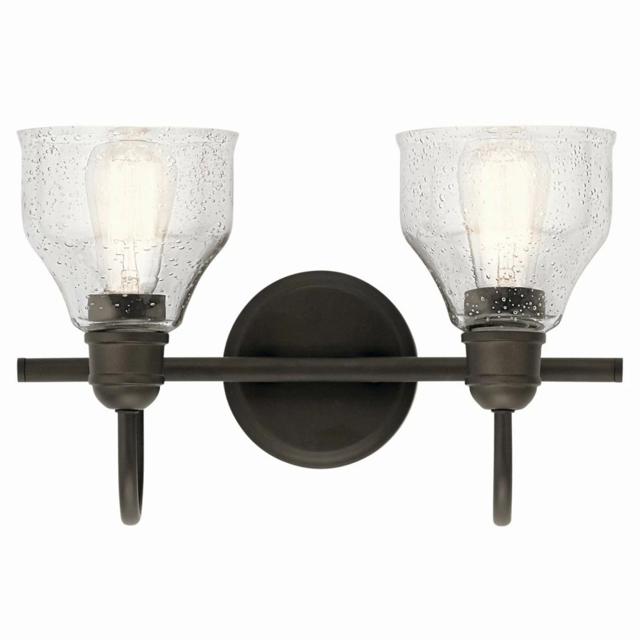 * | Flash Sale Transitional Kichler Avery 2 Light Bathroom Vanity Light