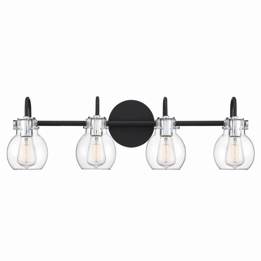 * | Coupon Modern / Contemporary Quoizel Andrews 4 Light Bathroom Vanity Light