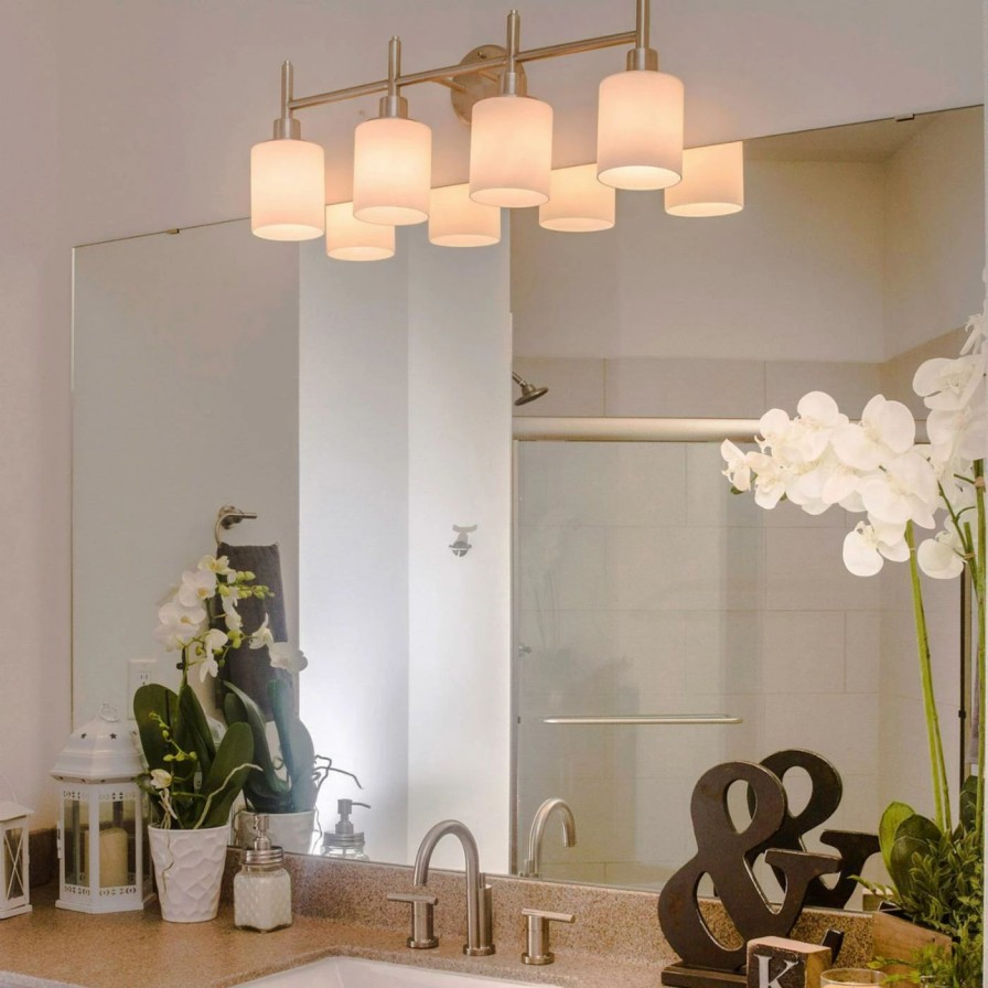 * | Hot Sale Transitional Design House Aubrey 4 Light Led Bathroom Vanity Light