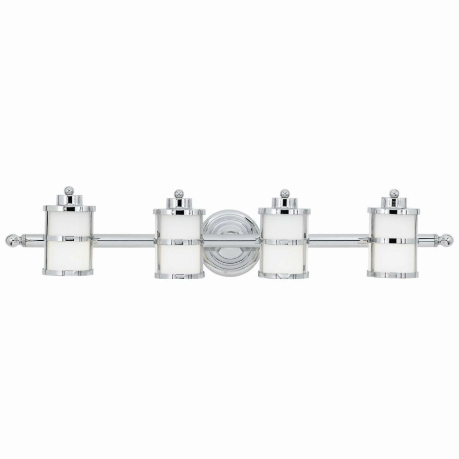 * | Discount Modern / Contemporary Quoizel Tranquil Bay Tb8604C 4 Light Bathroom Vanity Light