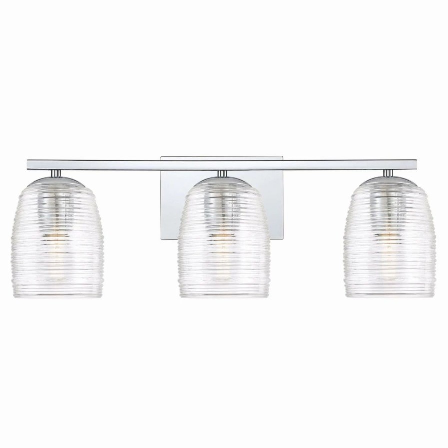 * | Coupon Transitional Quoizel Realm 3 Light Bathroom Vanity Light