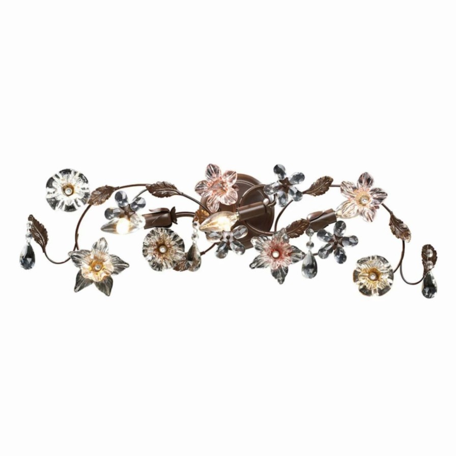 * | Deals Transitional Elk Lighting Cristallo Fiore 20075-3 3 Light Bathroom Vanity Light