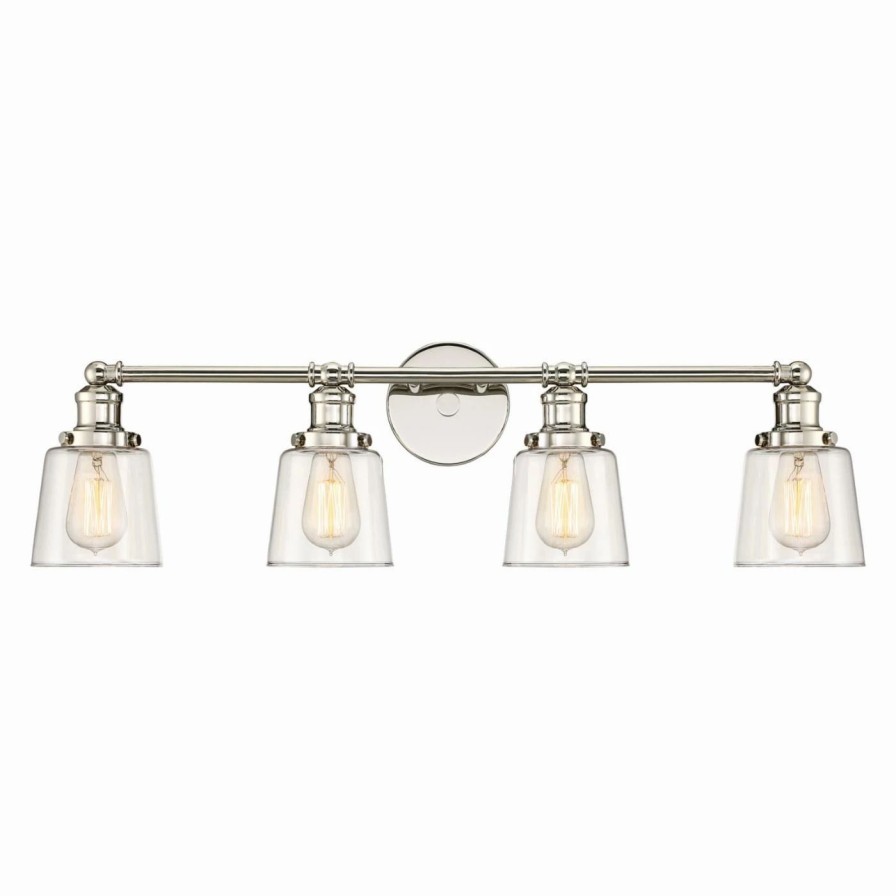 * | Coupon Transitional Quoizel Union Uni8604Pk 4 Light Bathroom Vanity Light