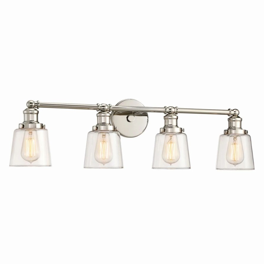 * | Coupon Transitional Quoizel Union Uni8604Pk 4 Light Bathroom Vanity Light