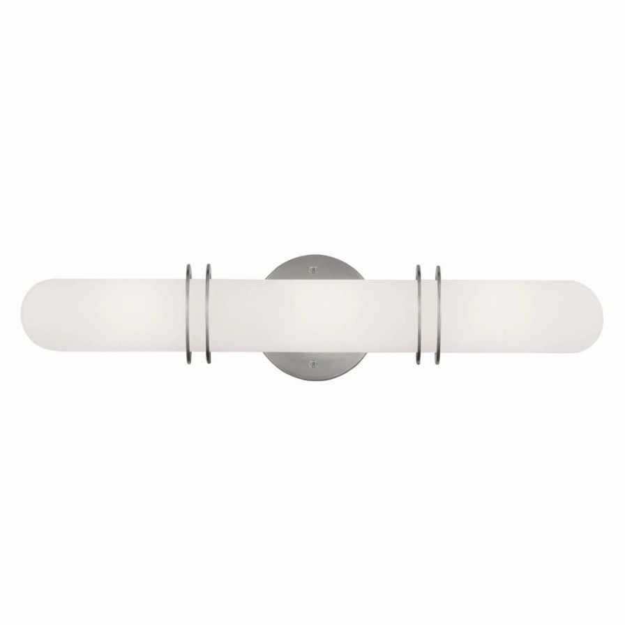 * | Brand New Livex Lighting Modern / Contemporary Livex Pelham 1903-91 4-Light Bath Light In Brushed Nickel