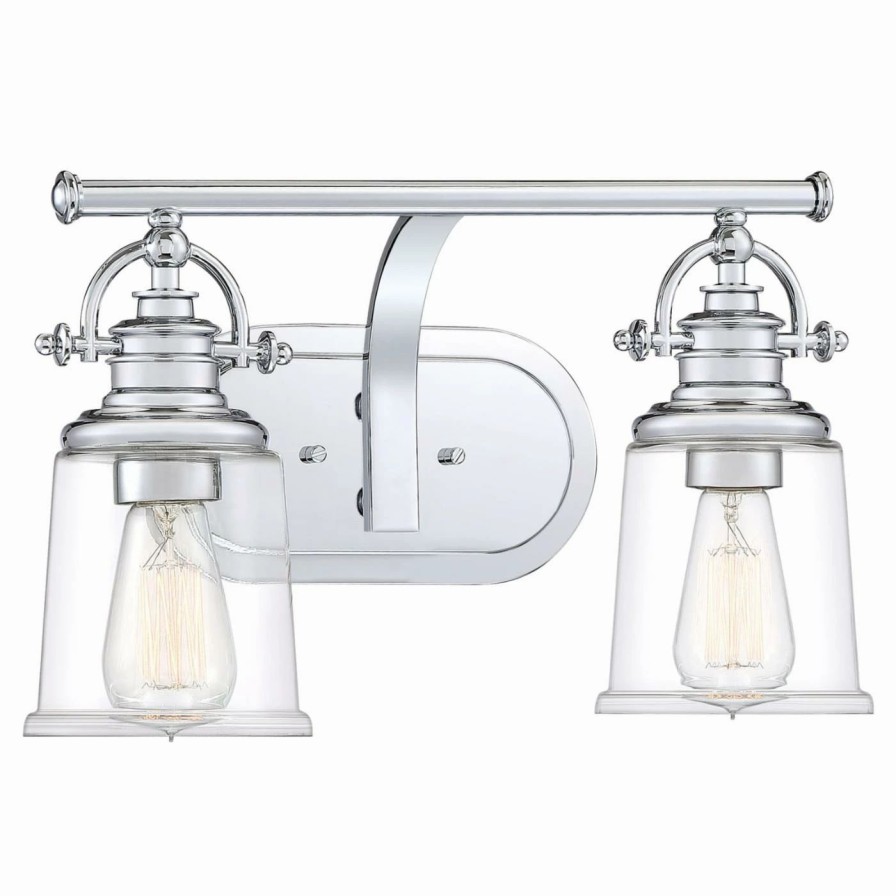 * | Flash Sale Transitional Quoizel Grant 2 Light Bathroom Vanity Light