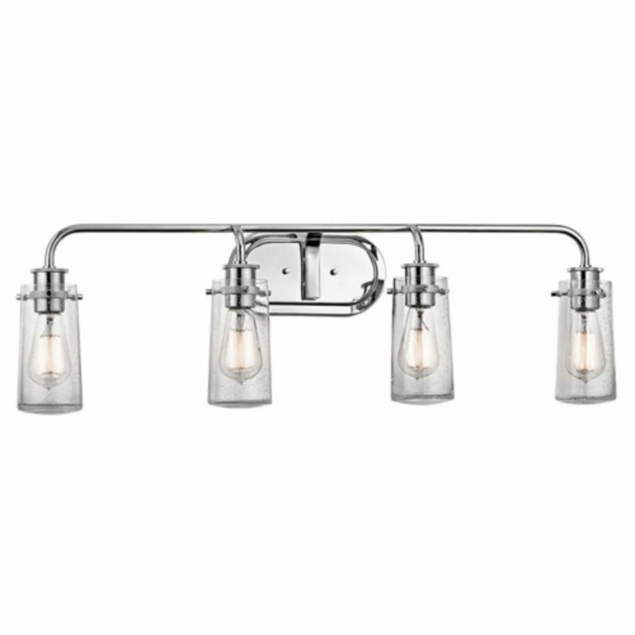 * | Best Deal Rustic / Southwestern Kichler Braelyn 45460 4 Light Bathroom Vanity Light