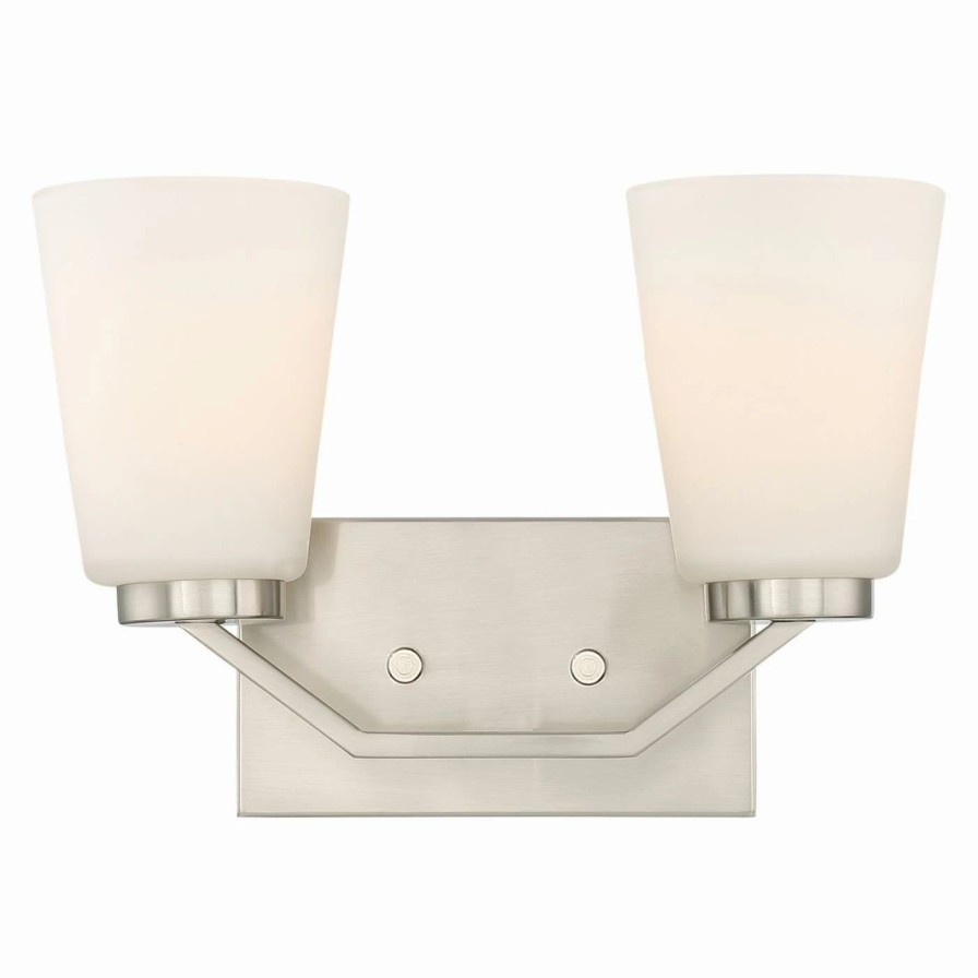 * | Cheap Transitional Nuvo Nome 2 Light Bathroom Vanity Light