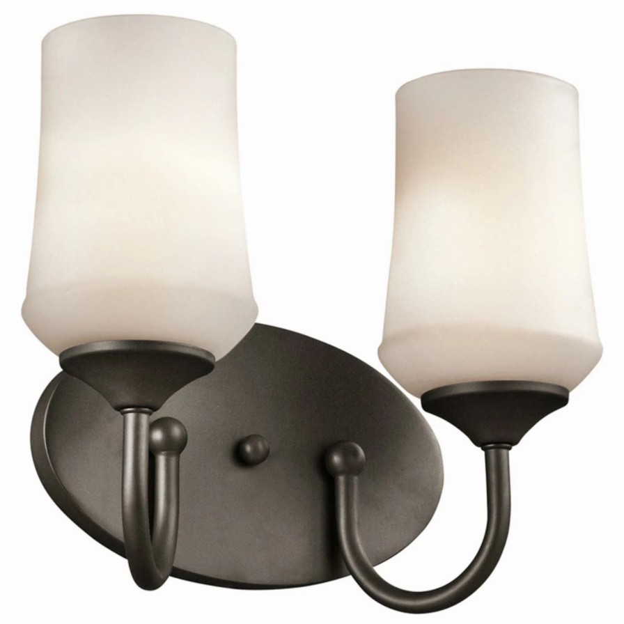 * | Cheap Transitional Kichler Aubrey 45569L18 Bathroom Vanity Light