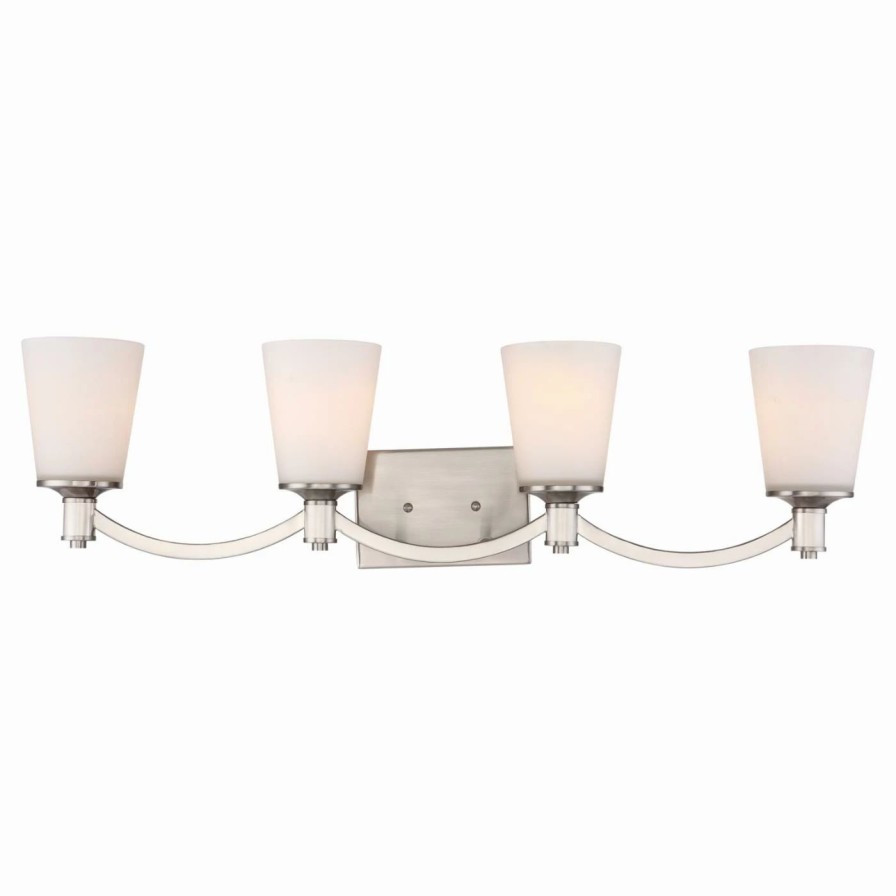 * | Brand New Transitional Nuvo 60/5 Laguna 4 Light Bathroom Vanity Light