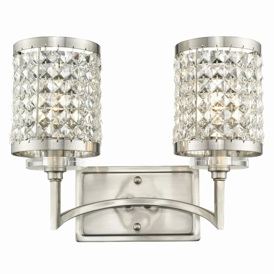 * | Coupon Glam Livex Lighting Grammercy 50562 2 Light Bathroom Vanity Light