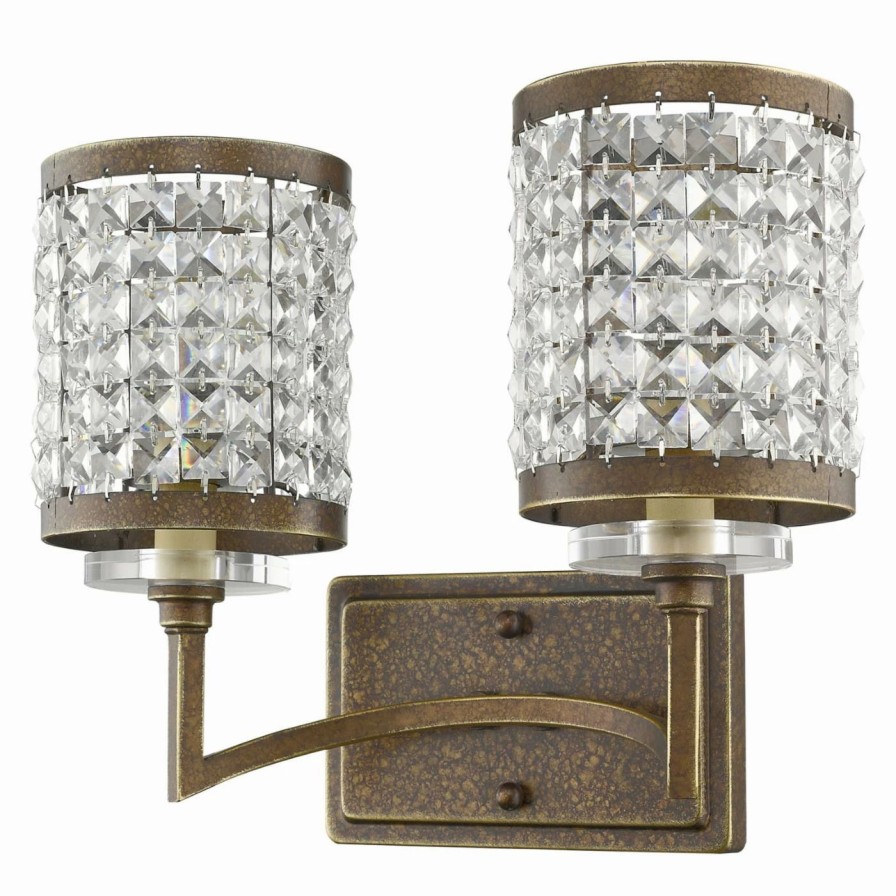 * | Coupon Glam Livex Lighting Grammercy 50562 2 Light Bathroom Vanity Light