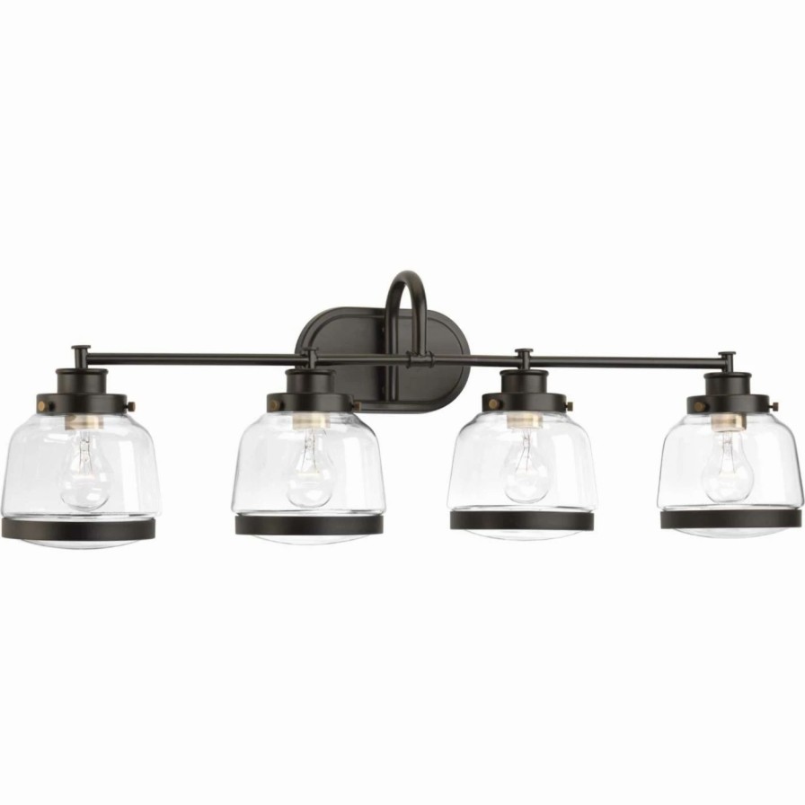 * | Deals Transitional Progress Lighting Judson 4 Light Bathroom Vanity Light