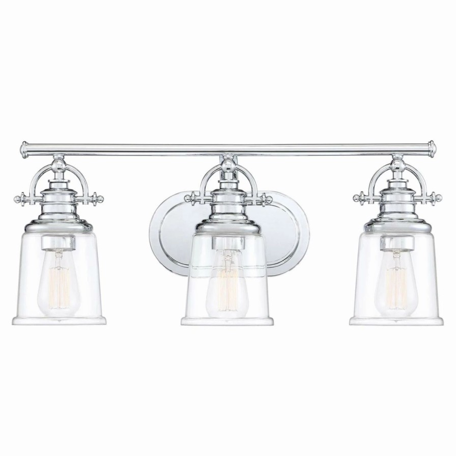 * | Best Reviews Of Transitional Quoizel Grant 3 Light Bathroom Vanity Light