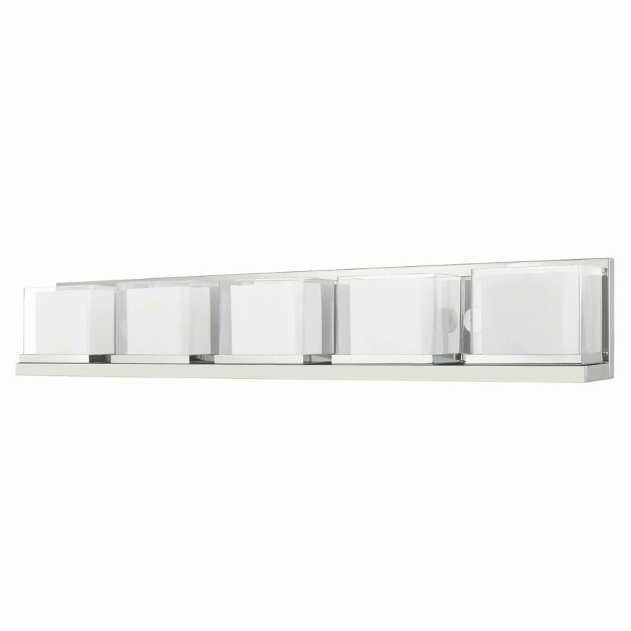 * | Promo Transitional Livex Lighting Duval 5 Light Bathroom Vanity Light