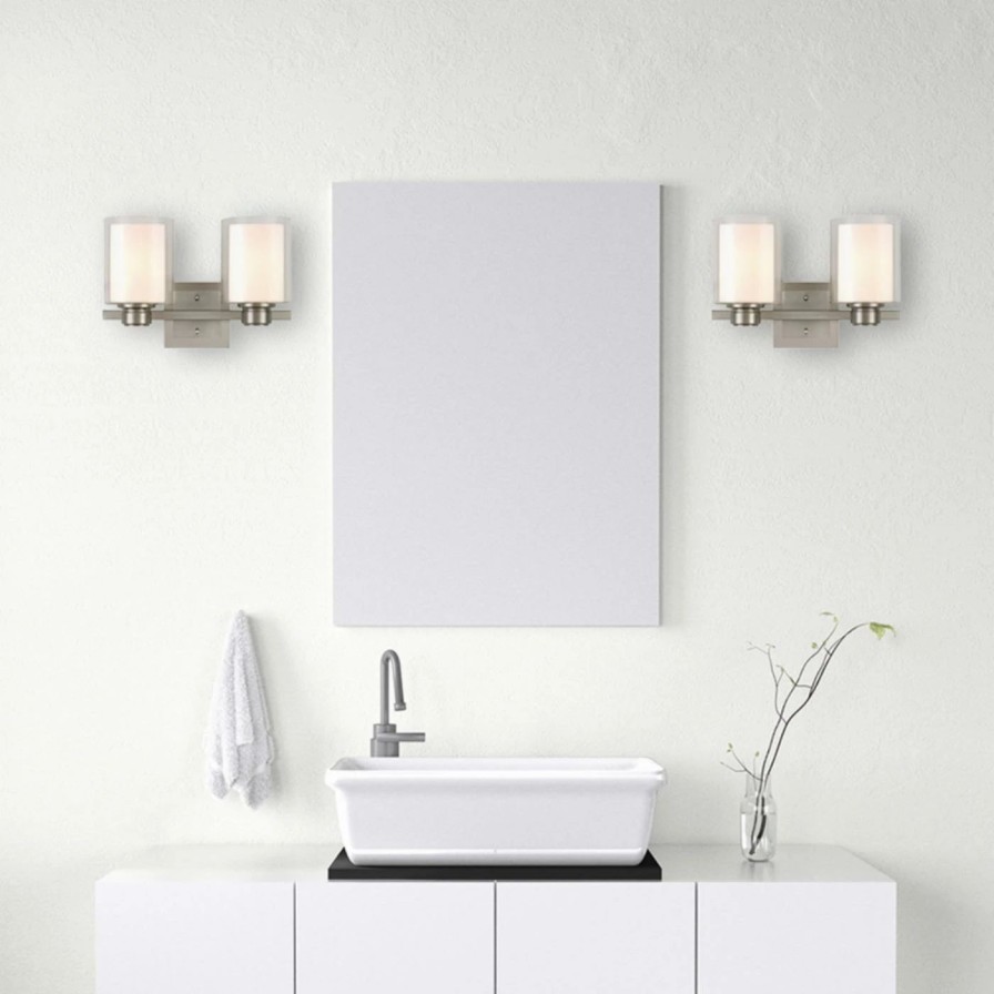 * | Buy Transitional Design House Oslo 2 Light Bathroom Vanity Light