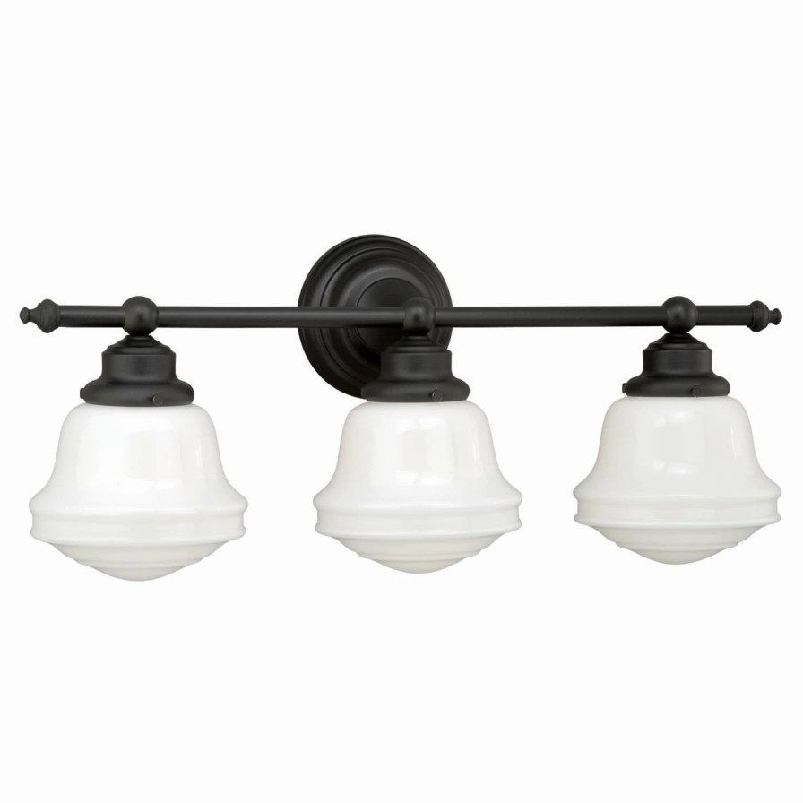 * | Promo Industrial Vaxcel Huntley W017 3 Light Bathroom Vanity Light