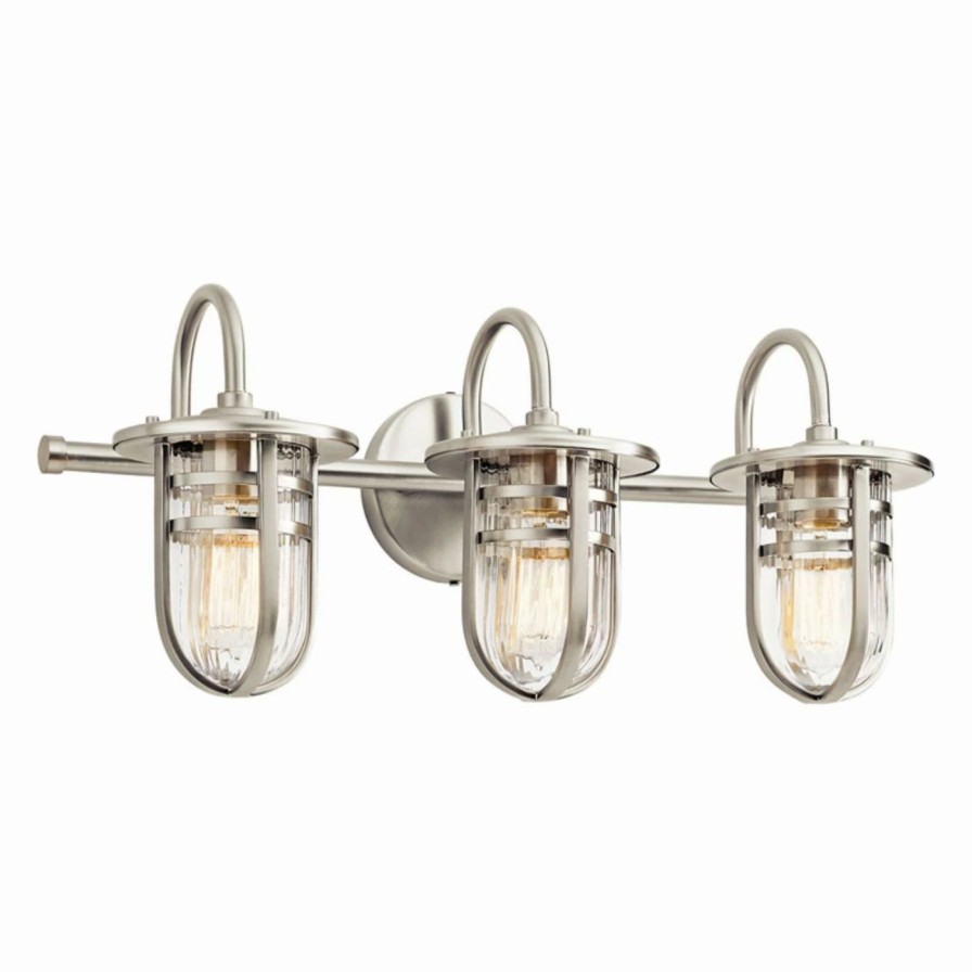 * | Discount Transitional Kichler Caparros 45133Ni Bathroom Vanity Light