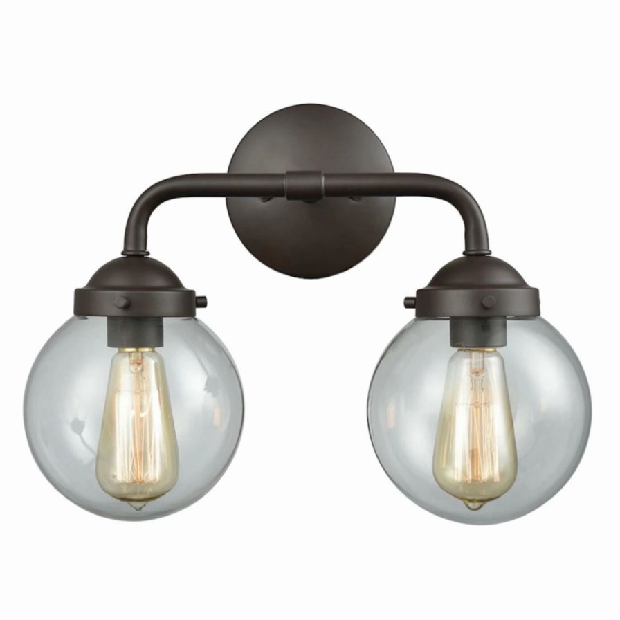 * | Flash Sale Industrial Thomas Lighting Beckett 2 Light Vanity Light