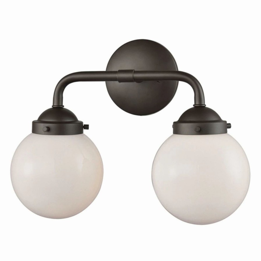 * | Flash Sale Industrial Thomas Lighting Beckett 2 Light Vanity Light