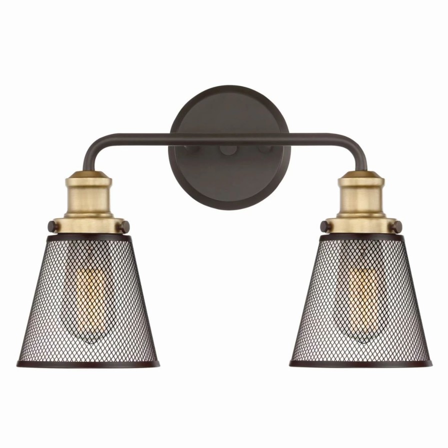 * | Budget Industrial Quoizel Vault Vlt8602Wt Bathroom Vanity Light