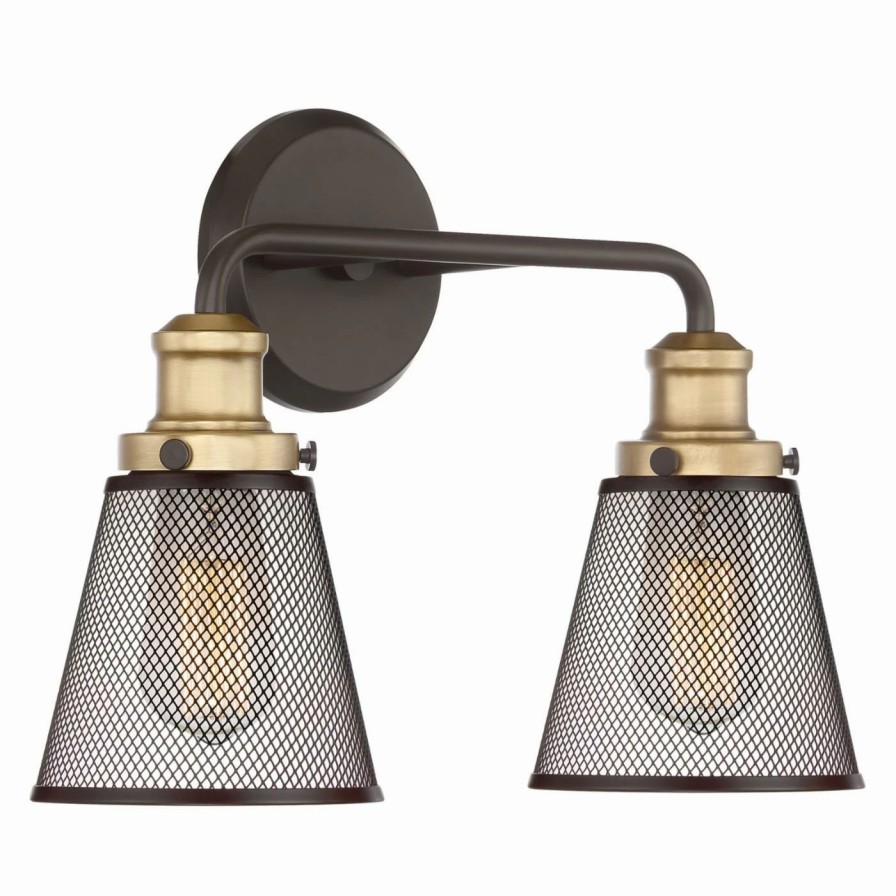 * | Budget Industrial Quoizel Vault Vlt8602Wt Bathroom Vanity Light