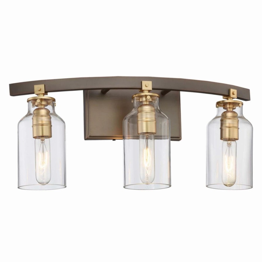 * | Flash Sale Industrial Minka Lavery Morrow 3553-588 Bathroom Vanity Light