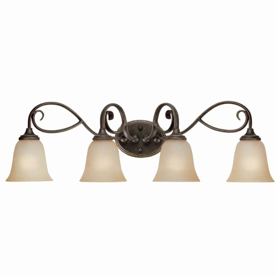 * | Best Deal Jeremiah Traditional Craftmade Barrett Place 24204 4 Light Bathroom Vanity Light